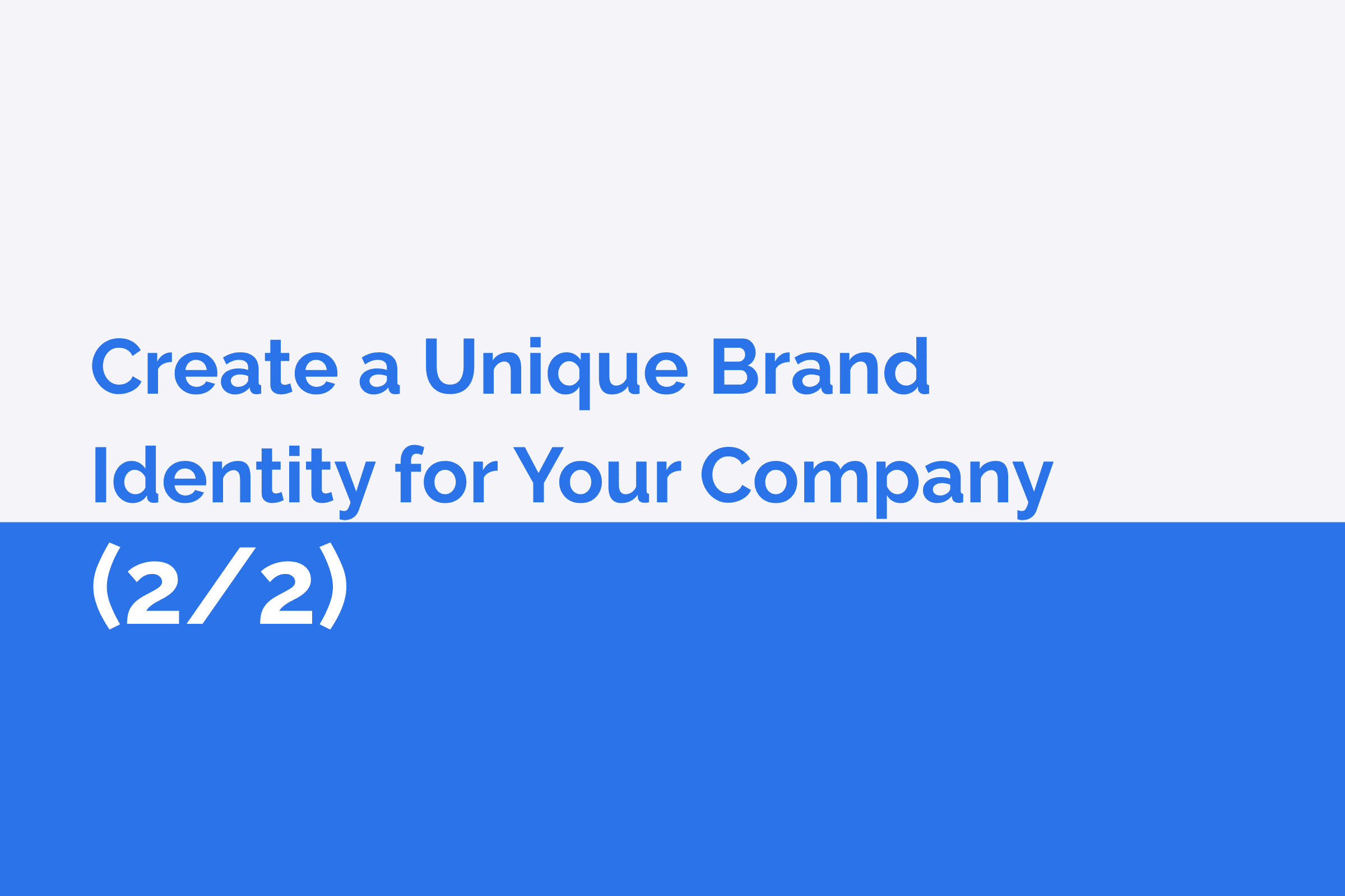 選個名字，而它不只是個名字 - Branding