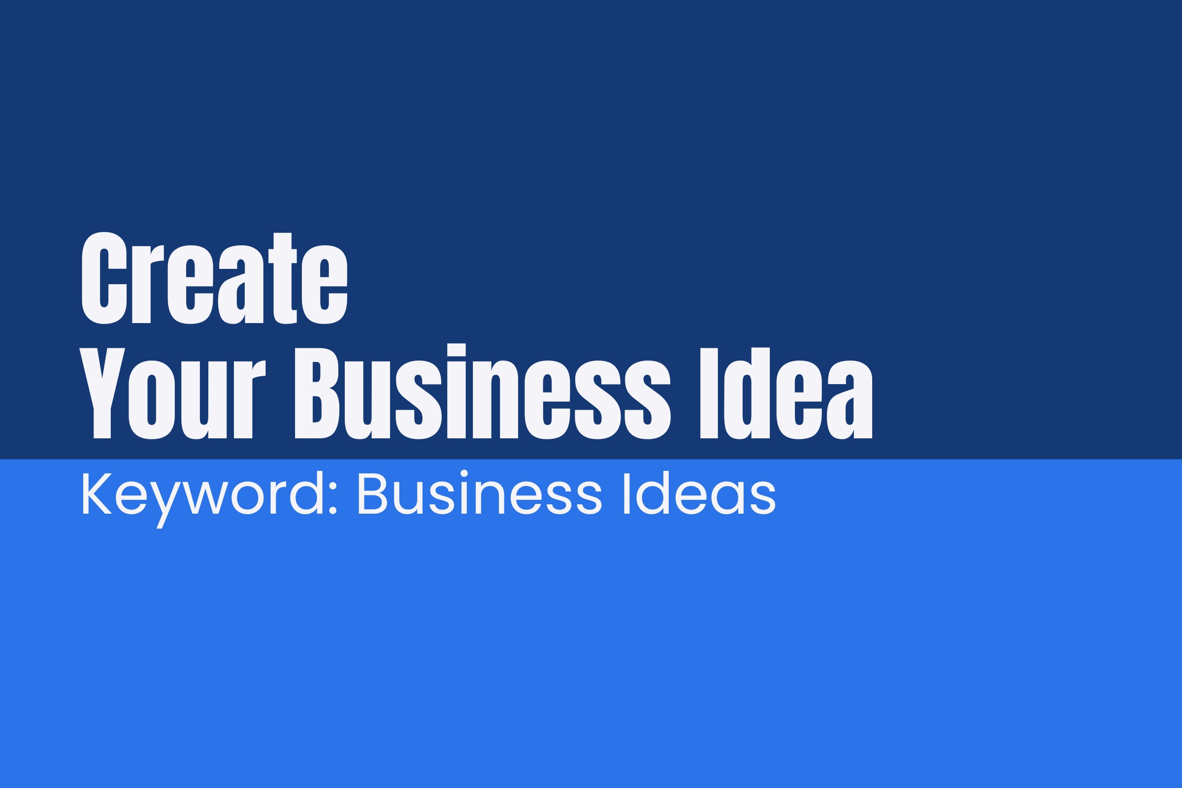 找到適合自己的商業點子 Blog - TSAIIANN