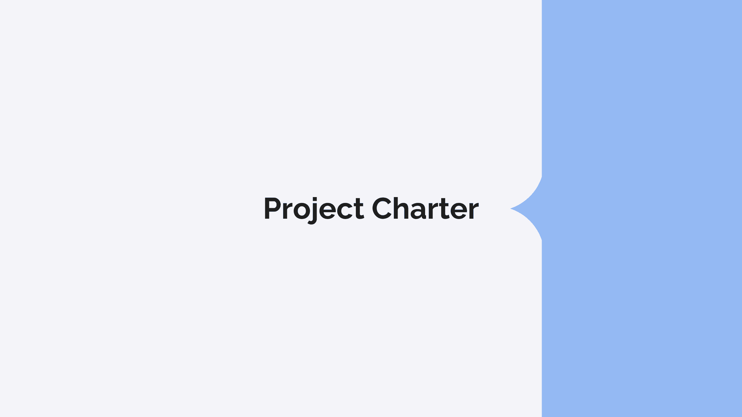 Banner - Plan for Success with a Project Charter