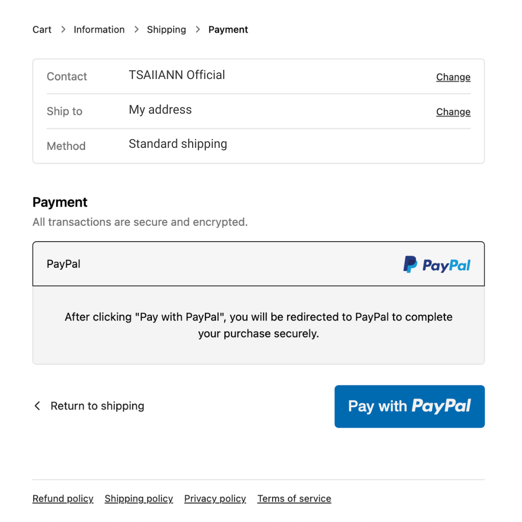 PayPal steps-1 | TSAIIANN